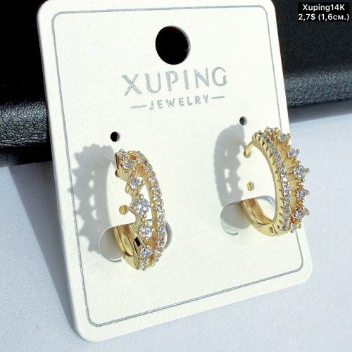 Сережки Xuping14К 10899 (1.6см)